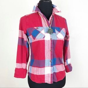 AMERICAN EAGLE OUTFITTERS Womens Flannel Top